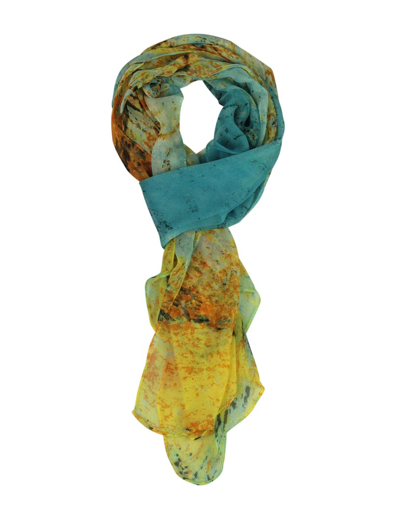 PANTONIGHT Long Chiffon Sheer Scarf Printed Lightweight Scarf For Womens (COL 750) - Image 2